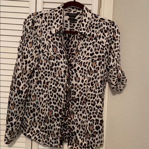 Leopard print blouse